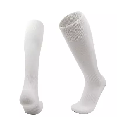 Mens Over The Calf Football Socks Long Stockings Sports Soccer Baseball Softball • $7.78