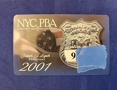 2001 PBA Patrolmans Benevolent Assoc. Card NYPD New York City Police Vintage • $14.99