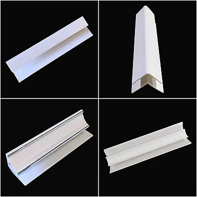 £74.50 • Buy White 8mm Trims For Bathroom Wall Panels Shower Wall Ceiling Cladding PVC 2.6m