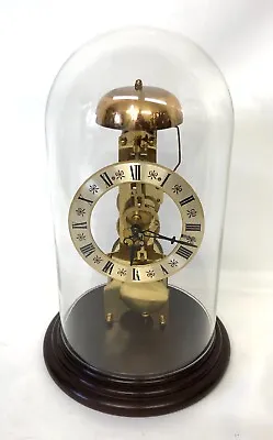 £290 • Buy Skeleton Clock With Glass Dome With Passing Strike On A Bell By HERMLE