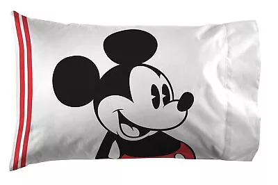 Mickey Mouse Jersey Classic 1 Pack Pillowcase - Double-Sided Kids Super Soft ... • $19.32