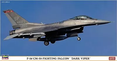 Hasegawa F-16CM-50 Fighting Falcon Dark Viper Aircraft 1/48 Scale Plastic Model • $57.42