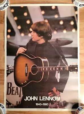 Vintage John Lennon Poster 1940 - 1980 Memorial Beatles 20 X 28 Dargis 1980 • $24.99