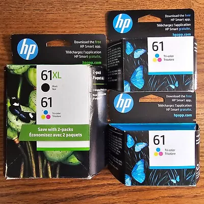 HP 61XL Black And  61 Tri-Color  EXP 2025  See Pic • $30