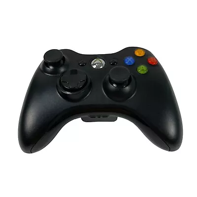 Microsoft Xbox 360 Wireless Handheld Gaming Controller Black TESTED • $24.97