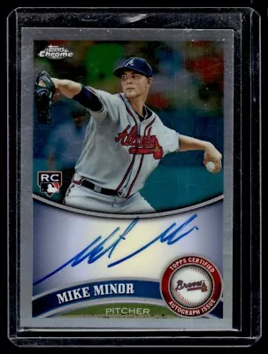 2011 Topps Chrome Rookie Autographs Refractors Mike Minor Rookie Auto 430/499 • $10