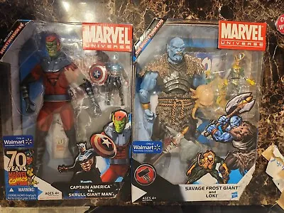 Marvel Universe Savage Frost Giant And Loki And Captain America Vs. Skrull Giant • $150