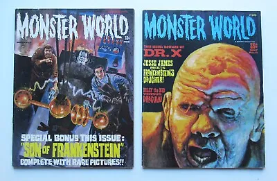 Monster World #7 & #8 -  Excellent Condition  Forrest J Ackerman • $38