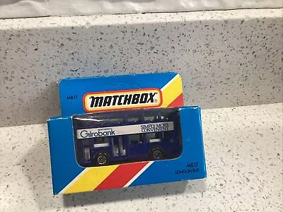 £0.99 • Buy Matchbox MB17 London Bus National Girobank Blue Diecast Model