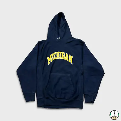 Vintage 90s Steve & Barry's Michigan Wolverines University Hoodie - Mens Medium • $33.99