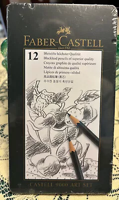 FABER-CASTELL 9000 ART SET 12 BLACKLEAD HB To H NEW GERMANY • $17.99