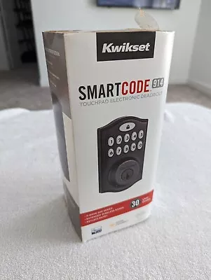 Kwikset 99140-024 Smartcode 914 Traditional Smart Lock Keypad Deadbolt Bronze • $13