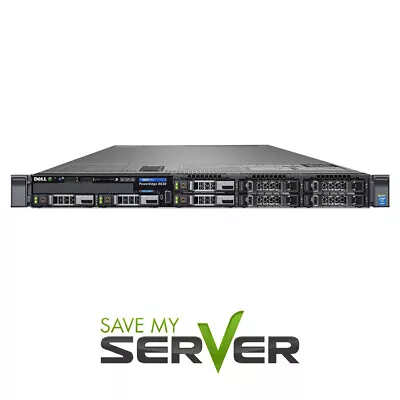 Dell PowerEdge R630 Server 2x E5-2650 V3 2.3GHz = 20 Cores | 64GB | 4x 900GB SAS • $526.99