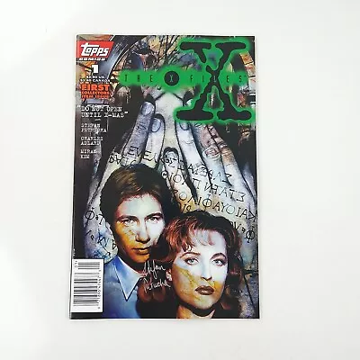 The X-Files #1 Newsstand SIGNED By Stefan Petrucha NM- (1995 Topps Comics) • $19.99