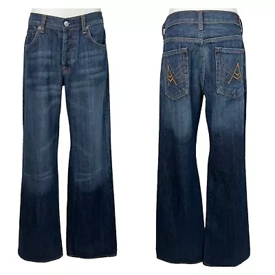 Seven 7 For All Mankind Relax Men's Jeans 31X33 Relaxed Fit Button Fly Bootcut • $32