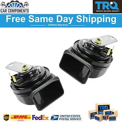 TRQ New High & Low Tone Horn Pair For 1968-2005 Acura Buick Chevy Cadillac • $54.95