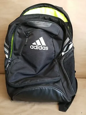 $29.89 • Buy ADIDAS BACKPACK LUGGAGE BAG 90288 LIME GREEN INTERIOR SHOE COMPARTMENT 19  Black