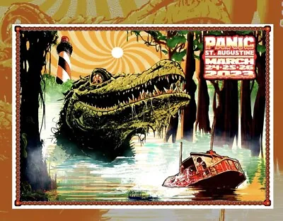 $99.99 • Buy RARE Widespread Panic Poster LE S/N #/125 St. Augustine FL March 24-26 2023 WSP