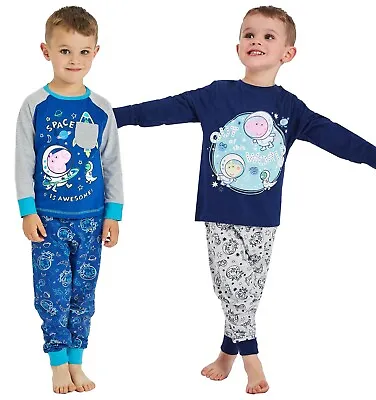 £11.95 • Buy Boys George Pig Pyjamas Space Peppa Pig Pyjamas 12 Months - 5 Years
