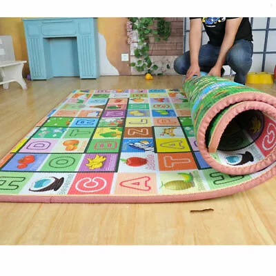 2M Large Baby Kids Crawling Foam Mat Soft Floor Play Mat Picnic Cushion Outdoor • £18.99