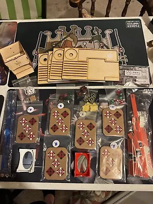 STAR WARS X-WING: COMPONENT LOT (templates Damage Deck Holders Tokens Etc…) • $38.99