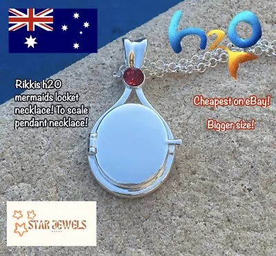 Rikkis H20 Just Add Water Mermaid Silver Locket Pendant Replica Necklace Gift • $23.28