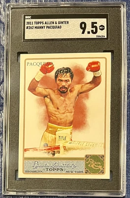$89 • Buy 2011 Topps Allen And Ginter #262 Manny Pacquiao SGC 9.5 Boxer Extraordinaire!