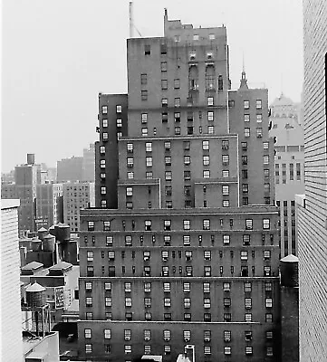 VTG 1950s MEDIUM FORMAT NEGATIVE NYC AERIAL TIMES SQUARE HOTEL EDISON 38-3 • $3.99