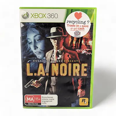 L.A. Noire 3 DISC XBOX 360 GAME Rockstar Games Complete Manual PAL • $9