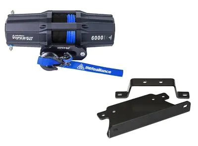 Viper 40 Feet Winch 6000 Lb Blue With Mount For Can-Am Outlander Max 400 2004 • $479.98