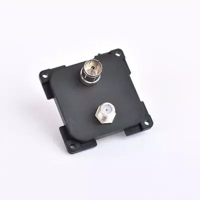 C-Line TV & Satellite Aerial Socket Outlet Black CBE Caravan Motorhome Campervan • £10.95