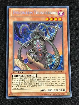 Yugioh Evilswarm Thunderbird Ha07-en051 1st Secret Nm • $2.98