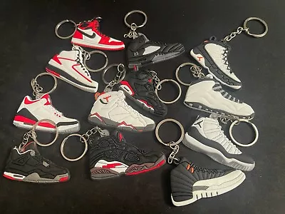 2d Sneaker Keychain Inspired Nike Air Jordan 1- 12 Keyring - Free Postage Aus • $44.15