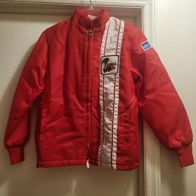 Vintage Red Ford Shelby Cobra Racing Jacket Lined • $250