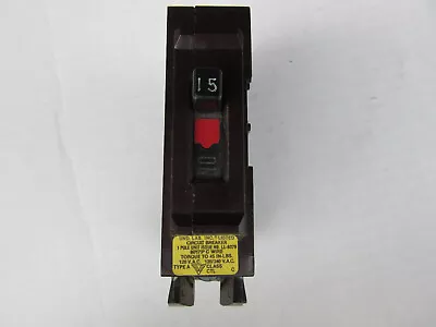Wadsworth A115 Circuit Breaker 1P 15A 120/240V New!!! With Free Shipping • $19.95