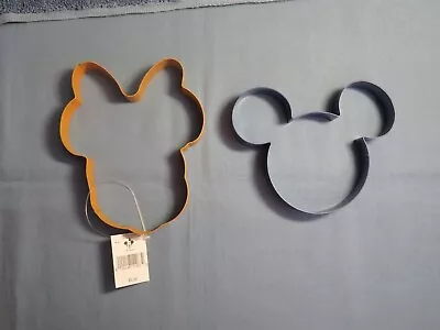 Lot Of 2 Disney Mickey Mouse & Minnie Mouse Metal Cookie Cutters - New • $8