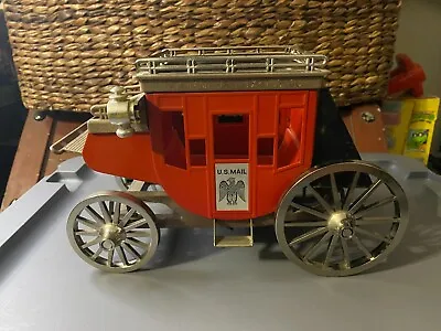 Vintage Barware Decanter US Mail Stage Coach Overland Express Music Box Works • $32