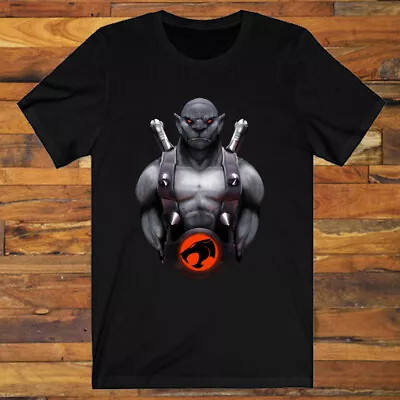 Thundercats Panthro Animated Cartoon Men's Black T-Shirt S-5XL • $15.20