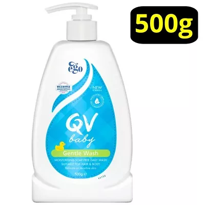 QV Baby Gentle Wash 500g Pump Moisturising Soap Free Delicate Sensitive Skin Ego • $15.29