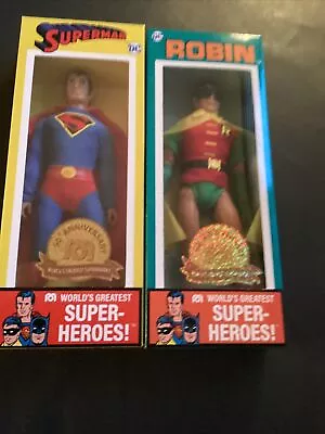 MEGO  World's Greatest Super-Heroes 50th Anniversary Superman And Robin Variant • $54.99