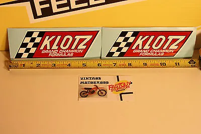 2! KIotz Decal Stickers Go Cart Snowmobile 2 Stroke Vintage Race Jet Ski Mercury • $11.87