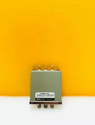 $11.99 • Buy HP / Agilent 70612-60003 DC To 4.0 GHz 24 V 3 Port SMA (F) RF Coaxial Switch.