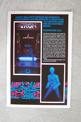 Tron Arcade Flyer Promotional Poster #2 • $4.50