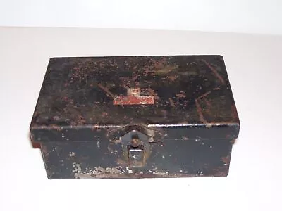 Vintage Antique Industrial Metal Safe Box • $15.99