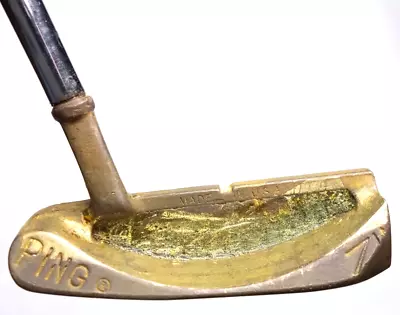 Vintage Ping Putter Men's Right Handed 7  Blade Putter Slant Neck Damaged Head • $28.88