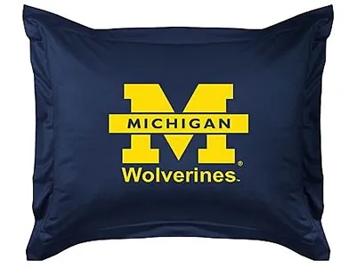      NEW MICHIGAN Jersey Sham  NO Wolverines On Logo • $15