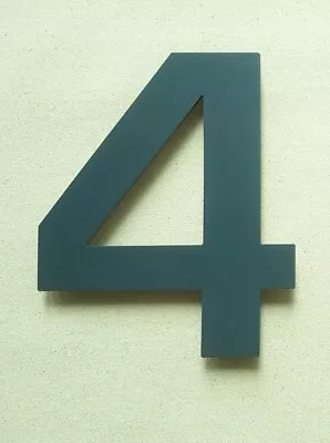 6  Modern Floating House/door Numbers Anthracite Grey Stainless Steel Drill Fit • $19.30