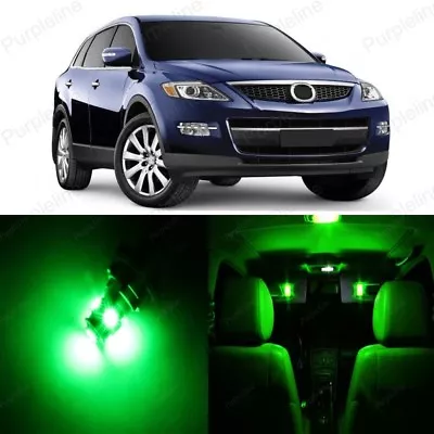 13 X Green LED Interior Lights Package For 2007 - 2017 Mazda CX-9 CX9 + TOOL • $12.99
