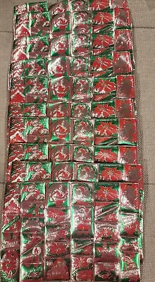 Vintage Christmas Foil Seals Embossed Santa Gift Seals 10 Sheets Red & Green • $44.99