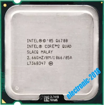 Intel Core 2 Quad Q6700 2.66 GHz 4 CORE 8M/1066 LGA775 95W CPU Processor • $13